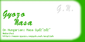 gyozo masa business card